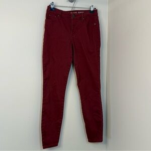 R Jeans “The Sculpting” Burgundy Skinny Jeans – Size 29 – Flattering Stretch Fit